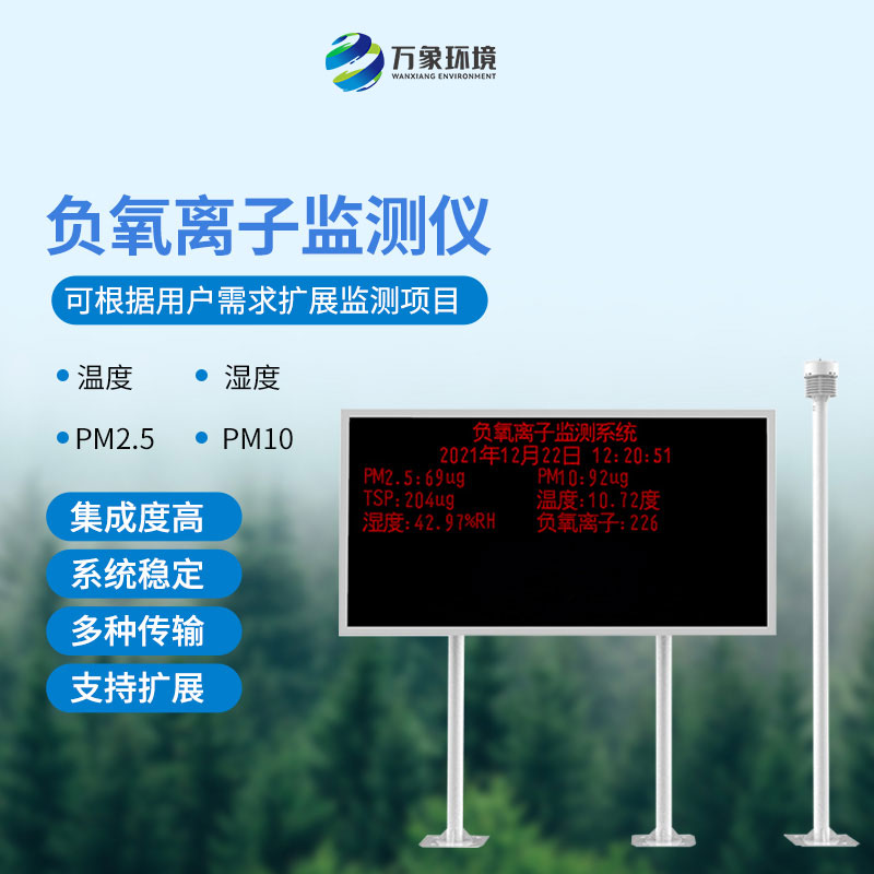 ?智慧監測，清新呼吸：景區負氧離子監測系統的科技力量