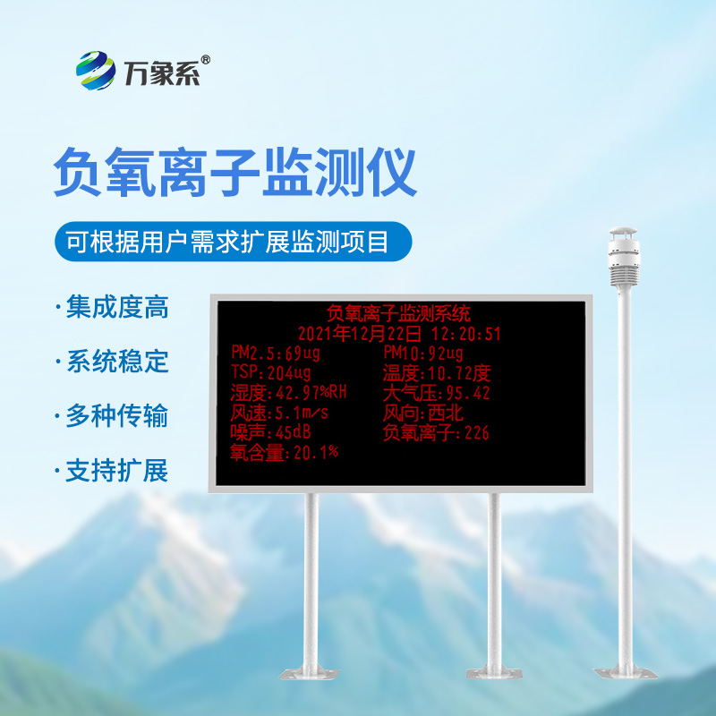 大氣負氧離子監測站