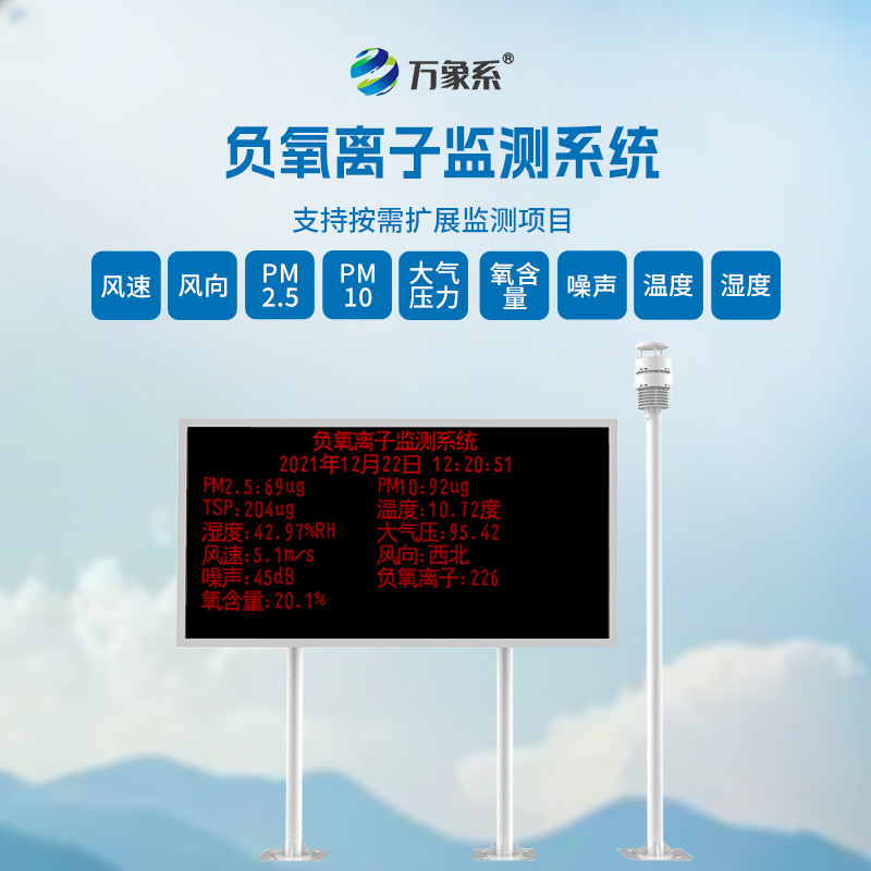 空氣負氧離子監測站